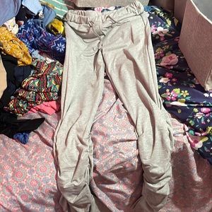 Grey stacked leggings